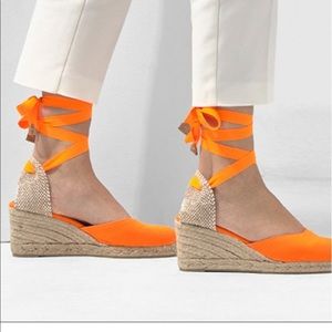 🍊Castaner Carina Espadrille Wedge Sandal Naranja In Orange SIZE 40/US 9 - 9.5🍊
